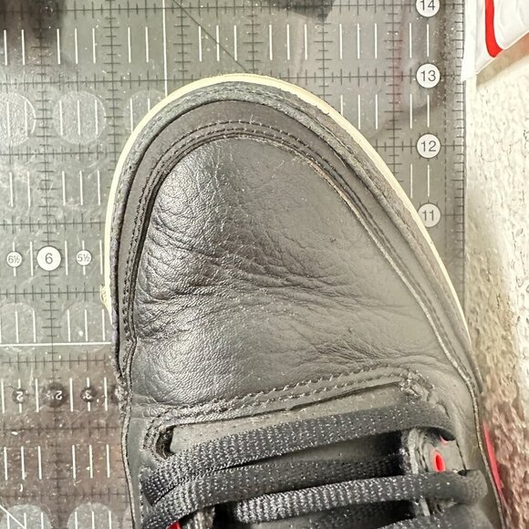 Nike Air Jordan 3 III Retro Crimson Size 12 136064-005 Black Red Bright Shoes - Picture 11 of 11